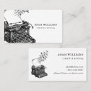 Search for typewriter business cards Typography