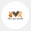 Search for cure ms stickers Awareness
