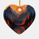 Search for sunset christmas tree decorations Pine trees