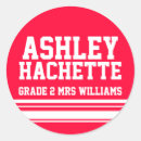 Search for name school grade stickers Student