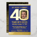 Search for cheers to 40 years invitations Fortieth