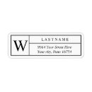 Search for family name return address labels Chic