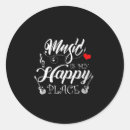 Search for this is my happy place stickers Funny