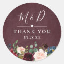 Search for wedding stickers Burgundy