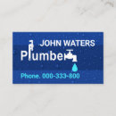 Search for waterdrop business cards Plumbers