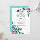 Search for floral 40th birthday invitations Garden flowers