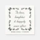 Search for happily ever after napkins Elegant