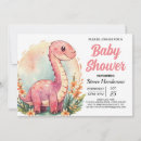 Search for pink dinosaur invitations Whimsical