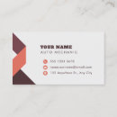 Search for auto repair business cards Minimalist