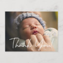 Search for birth announcement thank you postcards Simple