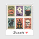 Search for vintage stamps stickers Halloween