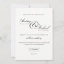 Search for black and white affair invitations Simple