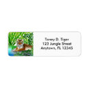 Search for tigers return address labels Zoo