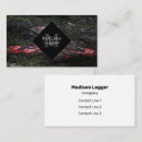 Search for logger business cards Black