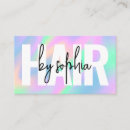 Search for holographic business cards Girly