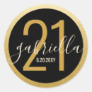 Search for name age stickers Black