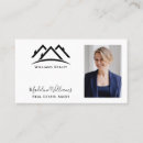 Search for black and white real estate business cards Corporate