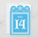 Search for table numbers invitations Blue
