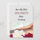 Search for spa bridal shower invitations Massage