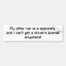 Search for funny alien bumper stickers Space