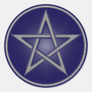 Search for blue pentagram stickers Magic