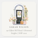 Search for front door stickers Watercolor