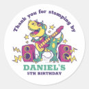 Search for t rex dinosaur stickers Kids birthday party