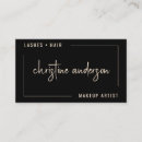 Search for black makeup artist business cards Beauty professional