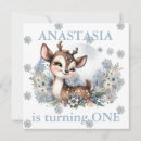 Search for girl deer birthday invitations Woodland