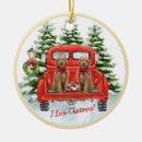 Search for truck christmas tree decorations Watercolor vintage red truck