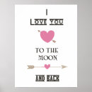 Search for i love you to the moon and back posters Typography