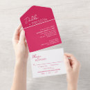 Search for hot pink wedding invitations Modern