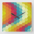 Search for rainbow colors clocks Pattern