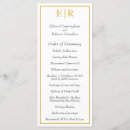 Search for white and gold wedding programs Chic