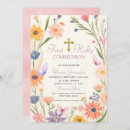 Search for rustic first communion invitations Gender neutral