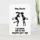Search for cousin birthday cards Funny