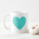Search for turquoise heart mugs Cute
