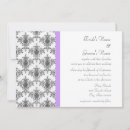 Search for black white purple invitations Vintage