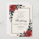 Search for crimson wedding invitations Gothic