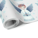 Search for angel christmas wrapping paper Retro