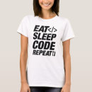Search for eat sleep code tshirts Programmer