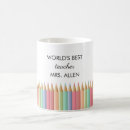 Search for world best teacher mugs Rainbow