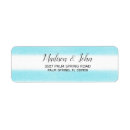 Search for tropical beach return address labels Blue