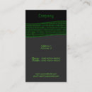 Search for binary code business cards Programmer