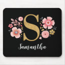 Search for flowers floral mousepads Pink
