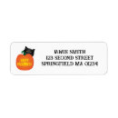 Search for happy cat return address labels Halloween