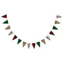 Search for green and gold bunting flags Red