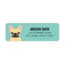 Search for french bulldog return address labels Cute
