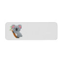 Search for cartoon bear return address labels Illustration