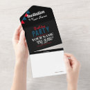 Search for all black birthday invitations White